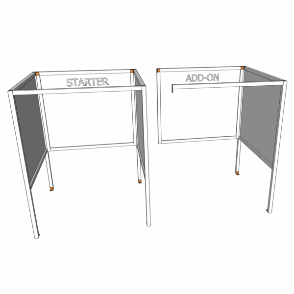 BOOTH WITH POWERED/FILTERED ARM & TABLE - Image 3