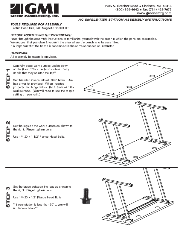 AC Desk - Single Level