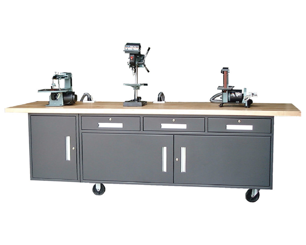 MG-88-108.VAC - Mobile Bench w/ Integrated Vac System